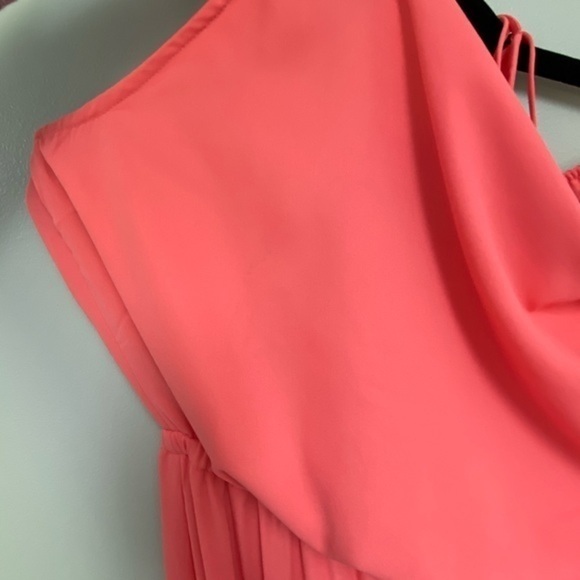 SMYM Heather Halter Dress in Bright Orange Crisp - Picture 8 of 9